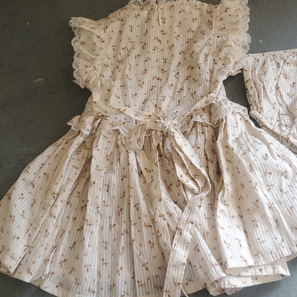 NWT Noralee Gold Fleur Alice Dress 12M - Picture 7 of 8